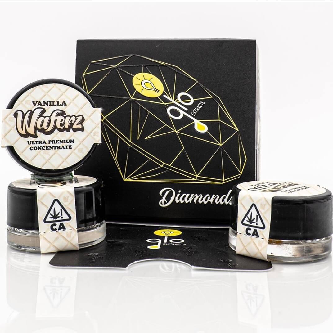 Glo Extracts vanilla waferz diamond